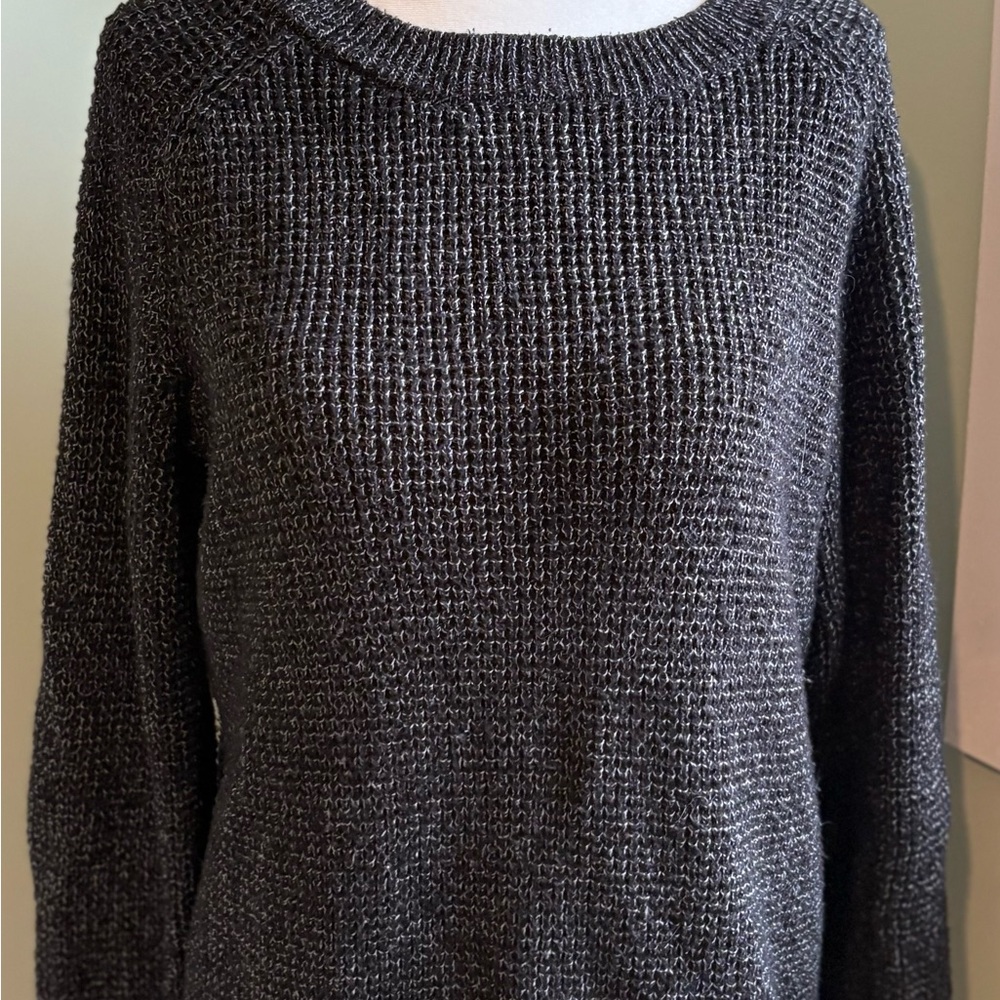 Roots Black and White Knit Sweater